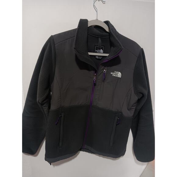 The North Face Denali Fleece Jacket Womens Size Medium Gray Purple - Picture 1 of 3